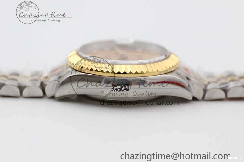 MiroTime 0420 Minimalist Datejust 28mm 279179 SS YG TWF Best Edition Gold Diamonds Markers Dial on SS YG Jubilee Bracelet NH 2141